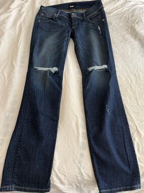 Hudson Collin Flap Dark Blue Distressed Jeans 31